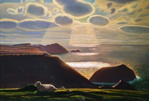 Рокуэлл Кент - Старролл. Донегал. Ирландия, 1926-27 (холст, масло), фрагмент, ГЭ