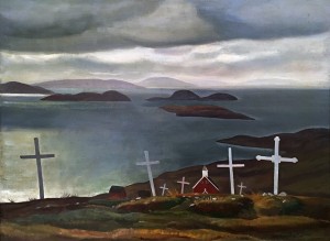 Рокуэлл Кент - Христианские могилы. Южная Гренландия, 1929 (холст, масло), ГЭ