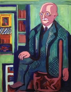 Эрнст Людвиг Кирхнер - Портрет доктора Карла Хагеманна, 1928-33 (холст, масло)