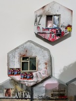 Павел Плетнев — Из серии 'Атомизация', 2019 (объекты, фанера, смешанная техника) фрагмент