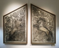 А. В. Щусев - Эскиз ворот для русского павильона на Международной выставке в Венеции, 1913 г. (бумага на холсте, смеш. техника)