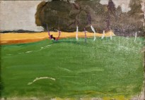 А. Е. Карев - Поле. Толмачево, 1908-09 гг. (холст, масло)