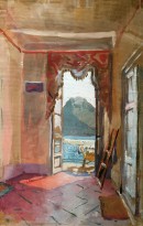 А. Н. Бенуа - Южный вид, 1908 (бумага, гуашь)