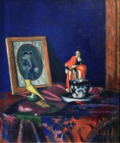 А. Ф. Гауш - Натюрморт с фарфоровой канарейкой, 1910-е гг. (холст, масло)