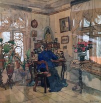 А. Э. Линдеман - письмо, 1910-12 (картон, акварель, белила)