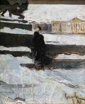 В. А. Серов - Набережная Невы. Этюд, 1887 г. (холст, масло)