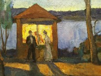 В. П. Белкин - Белая ночь, 1905 (холст, масло) фрагмент