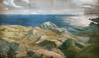 Л. С. Бакст - Классический пейзаж, 1907 (бумага, смешанная техника)