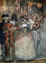 Н. Н. Сапунов - Маскарад, 1906 (бумага, акварель, темпера, гуашь)