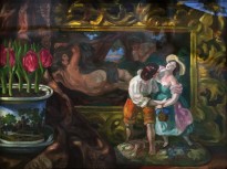 С. Ю. Судейкин - Саксонская группа, 1911 г (холст, темпера).