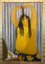 Елена Мухина - Завивка волос, 1993 (холст, масло темпера) ММСИ