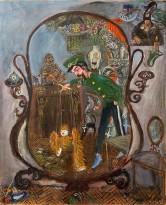 Натта Конышева - Джино Сенегали. Зеркало, 1998 (холст, масло)