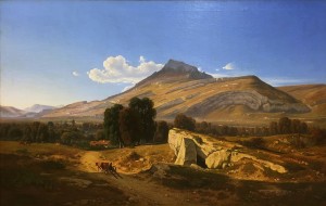 Жан Ашар - Вид Сен-Эгреве, 1844 (холст, масло).
