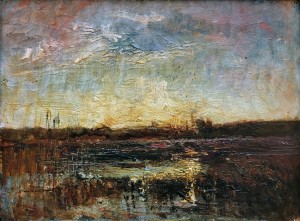 Франсуа Огюст Равье - Восход солнца, ок. 1895 (холст, масло).