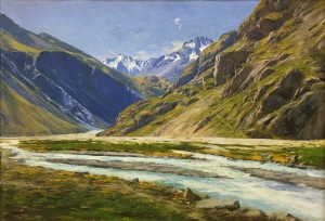 Шарль Бертье - Долина Романа у подножия перевала, 1894 (холст, масло).
