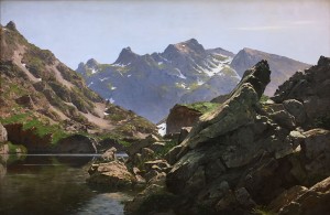 Эдуар Брюн - Озеро Мерла, 1901 (холст, масло).