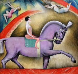 Александр Шендеров - Вальс. Лиловая лошадь, 1967 (холст, масло)