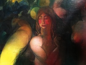 Борис Анисфельд - Сад Гесперид, 1914-16 (холст, масло) фрагмент