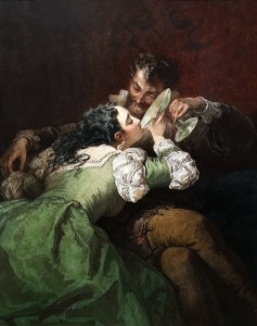 Михай Зичи - Любовный напиток, 1868 (бумага на картоне, графитный карандаш, темпера)