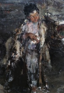 Николай Фешин - Маленький пастух, 1910 (холст, масло)