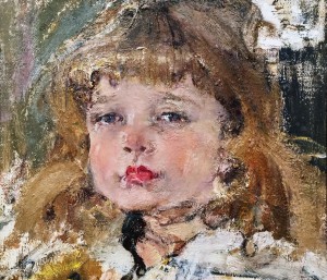 Николай Фешин - Портрет дочери Ии, нач. 1920-х (холст на картоне, масло)