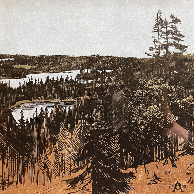 Анна Остроумова-Лебедева — Персей и Андромеда, 1899 (с оригинала картина Рубенса, цветная ксилография, 3 доски)