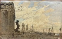 Анна Остроумова-Лебедева — Набережная у горного института, 1908 (цветная литография в пять досок)