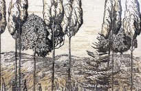 Анна Остроумова-Лебедева — Фьезоле, 1904 (цветная ксилография, две доски)