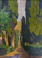 9 Анна Остроумова-Лебедева — Вилла д-Эсте, 1914 (цветная ксилография)