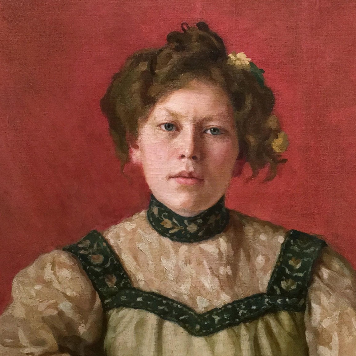 Анна Остроумова-Лебедева — Автопортрет, 1890-е (холст, масло)