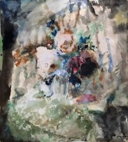 Артур Фонвизин - Три розы, 1950-60-е (бумага, акварель)