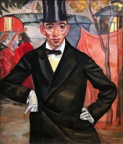 Б. Д. Григорьев - Портрет фотографа-художника Мирона Шерлинга, 1916 (холст, масло)