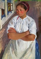 Зинаида Серебрякова - Крестьянка (Портрет няни), нач. 1910-х (холст, масло)