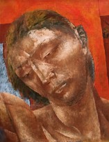 Кузьма Петров-Водкин - Голова Христа, 1921 (холст, масло)