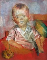 Кузьма Петров-Водкин - Портрет дочери, 1923 (доска, масло)