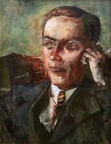 Кузьма Петров-Водкин - Эскиз к портрету ученого (Портрет Леонида Канторовича), 1938 (холст, масло)