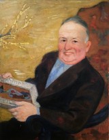 Натан Альтман - Портрет Ильи Палеева, 1960 (картон, масло)