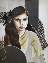 Натан Альтман - Портрет Сильвии Гринберг, 1923 (холст, масло, асфальт)