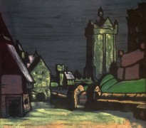 Николай Рерих - Старая Бельгия, 1914 (бумага, темпера)