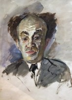 Роберт Фальк - Портрет Соломона Михоэлса, 1941 (бумага, гуашь)