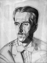Юрий Анненков - Мужской портрет (Поэт Владимир Пяст), 1920 (бумага, графитный карандаш)