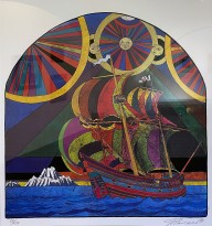 Петр Рейхет — Летучий Голландец, 1990 (литография)