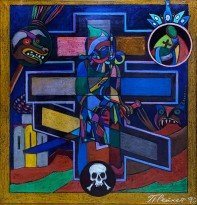 Петр Рейхет — Русский мотив (Опричник), 1994-97 (холст, масло)