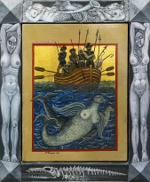 Петр Рейхет — Стеллерова корова, 2003 (дерево, левкас, темпера)