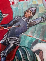 Петр Рейхет — Смерть поэта (дуэль Пушкина с Дантесом), 2009 (холст, масло) фрагмент 2