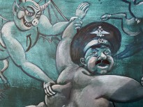 Петр Рейхет — Хороший гаишник, 2009 (холст, акрил) фрагмент 2