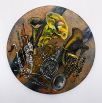 Петр Рейхет — Натюрморт с подзаборными духами, 2009 (холст, масло)