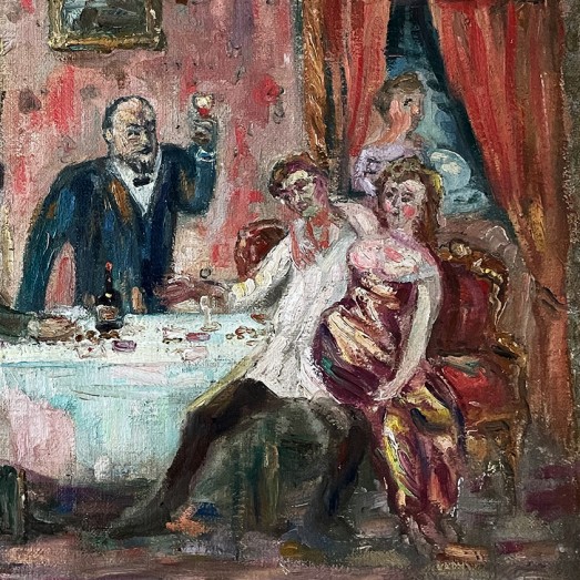 Сергей Романович — Блудный сын в трактире, 1930-40-е (холст, масло)