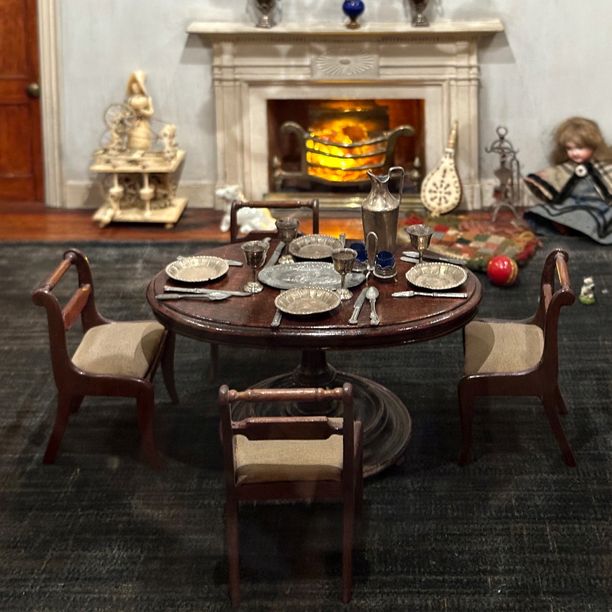 Английская гостиная. XVIII в. (фрагмент).