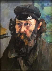 Поль Сезанн - Автопортрет в каскетке, ок. 1873 г. (холст, масло - гос. Эрмитаж, колл. И. А. Морозова)